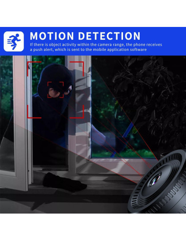 Cámara de Seguridad WiFi HD 1080P DUHPLL con Visión Nocturna