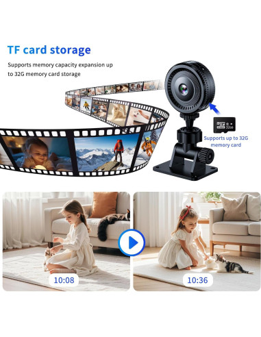 Cámara de Seguridad WiFi HD 1080P DUHPLL con Visión Nocturna