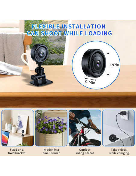 Cámara de Seguridad WiFi HD 1080P DUHPLL con Visión Nocturna