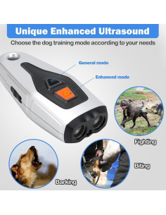 Dispositivo Antiladridos Ultrasonido AFFLAT con Linterna LED 2