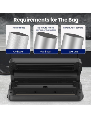 Máquina Selladora al Vacío SANBORA QH-25 7 en 1 con Cortador