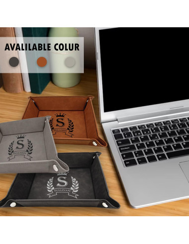 Bandeja de Joyería de Cuero Krezy Case Personalizada 24.1cm