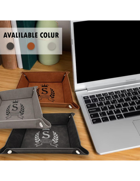 Bandeja de Joyería de Cuero Krezy Case Personalizada 24.1cm