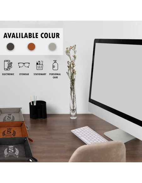 Bandeja de Joyería de Cuero Krezy Case Personalizada 24.1cm