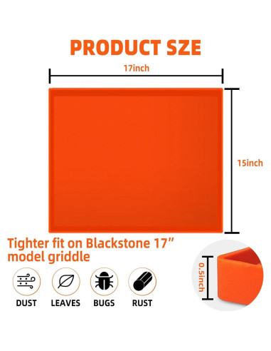 Tapete de Silicona TURLIOARN para Parrilla Blackstone 17"