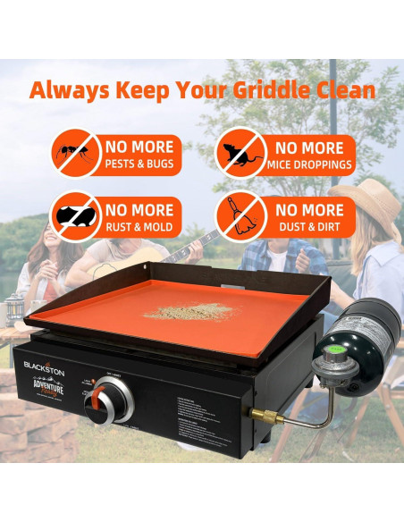 Tapete de Silicona TURLIOARN para Parrilla Blackstone 17"