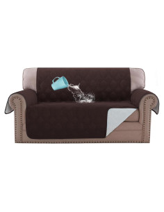 Fundas para Loveseat H.VERSAILTEX 100% Impermeable Marrón