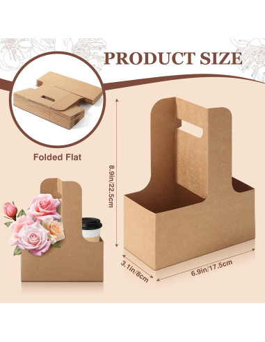 Bakbania 40 Piezas Transportadores de Bebidas 2 Tazas 0.62L