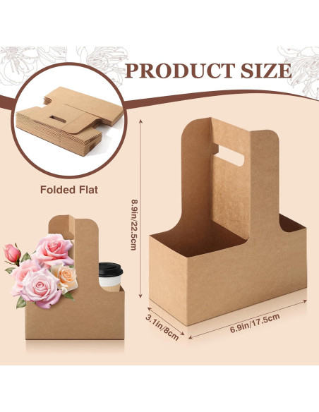 Bakbania 40 Piezas Transportadores de Bebidas 2 Tazas 0.62L