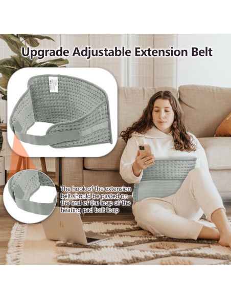 Almohadilla Calefactora Eléctrica APXPF 30x61 cm 9 Niveles Calor