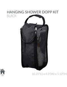 Bolsa de Aseo Colgante Simplify Negra | Organizador de Viaje 2