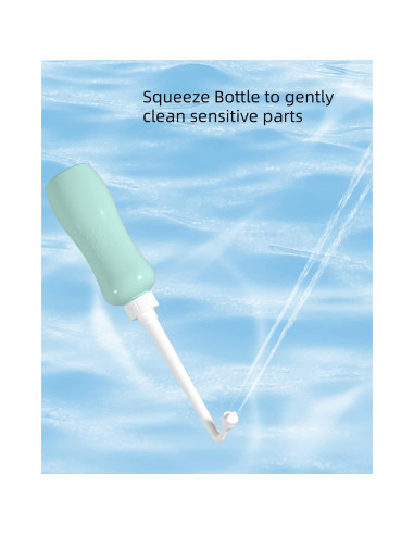 Bidet Portátil Hibbent 2 Pack 500ml Verde - Mano con Boquilla