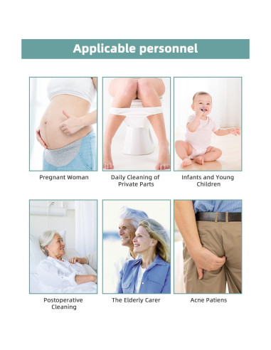 Bidet Portátil Hibbent 2 Pack 500ml Verde - Mano con Boquilla