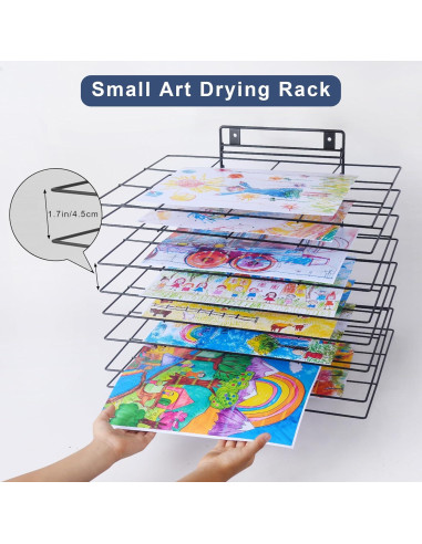 Estante de Secado de Arte LIAQICHA con 8 Estantes Extraíbles - 40.9x30.2x35.1 cm