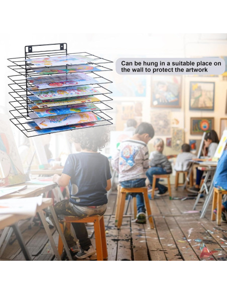 Estante de Secado de Arte LIAQICHA con 8 Estantes Extraíbles - 40.9x30.2x35.1 cm