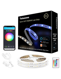 Tira LED RGBWW 20m Tatazone WiFi Alexa y Google 3000K-6500K