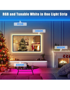 Tira LED RGBWW 20m Tatazone WiFi Alexa y Google 3000K-6500K 2