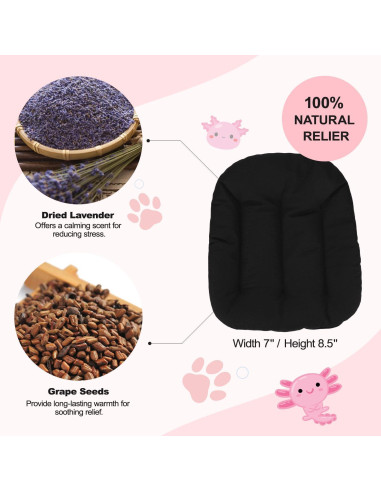 Almohadilla Térmica Axolotl Rosa MewMix 25.4x25.4cm Alivio Dolor