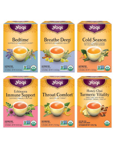 Paquete Variado de Té Orgánico Yogi Get Well - 96 Bolsitas