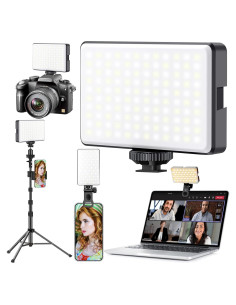 Luz LED Portátil FJHEPERPOO para Selfie 1800mAh 3 Modos