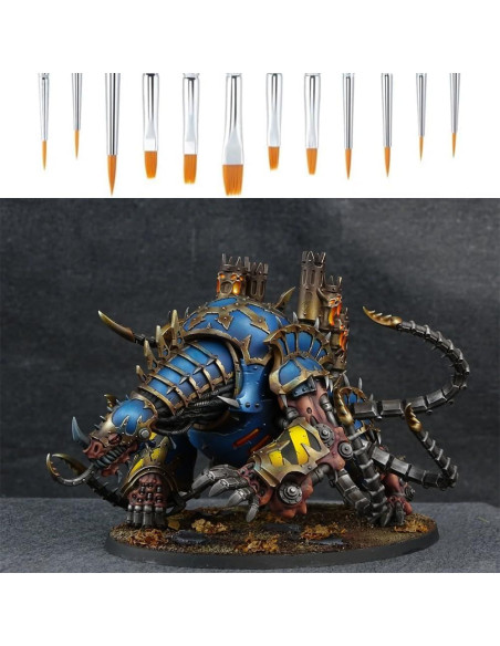 Set de Pinceles de Detalle Transon 12 Piezas Nylon