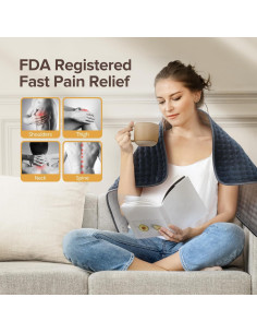 Almohadilla Térmica Eléctrica Siinsay XL 43x84cm 6 Niveles Calor 2