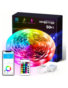 Tiras LED RGB DAYBETTER 15,24 m Control APP Multicolor