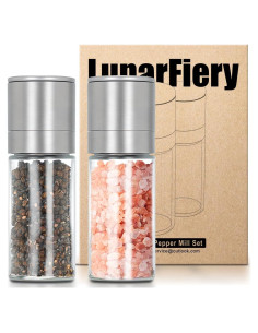 Juego de Molinillos de Sal y Pimienta LunarFiery Mini 13cm