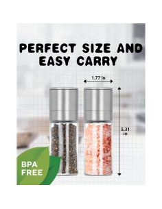 Juego de Molinillos de Sal y Pimienta LunarFiery Mini 13cm 2