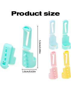 4 Anillos de Ganchillo DUOJINSANXI - Soporte de Hilo Colores 2