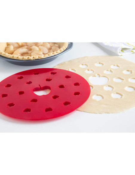 Cortador de Tarta de Manzana Fox Run, Plástico Rojo 24.1 cm Cortador de Tarta de Manzana Fox Run, Plástico Rojo 24.1 cm