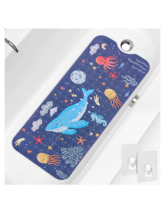 Alfombra de Baño Antideslizante PRATIQUE 100x40cm Ballena Azul