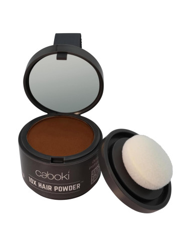 Caboki 10X Polvo para Cabello Ralo Castaño 45g - Libre de Talco