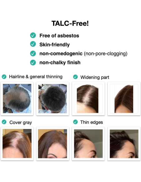 Caboki 10X Polvo para Cabello Ralo Castaño 45g - Libre de Talco