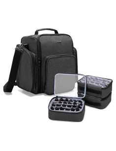 Estuche BAFASO para 72 Botellas de Pintura Miniatura Negro