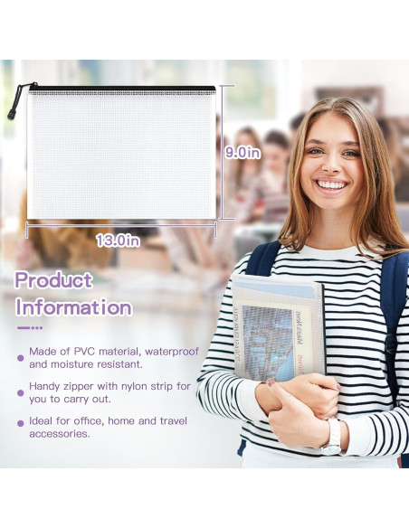 Bolsas con Cierre Umriox 36PCS 33x22.9cm Negras A4 Bolsas con Cierre Umriox 36PCS 33x22.9cm Negras A4