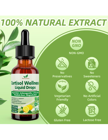 Suplemento Líquido de Cortisol Vita PLynxera 60ml - Detox 17-en-1