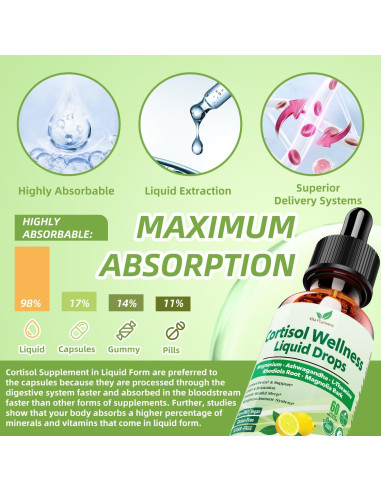 Suplemento Líquido de Cortisol Vita PLynxera 60ml - Detox 17-en-1