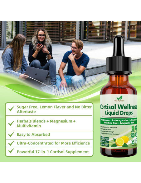 Suplemento Líquido de Cortisol Vita PLynxera 60ml - Detox 17-en-1