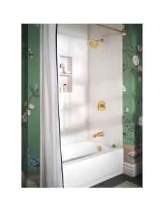 Cabezal de Ducha Moen Verso 7" Oro Cepillado Eco-Performance 2