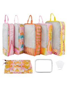 Set de 7 Cubos de Compresión para Empacar Xmzsdz - Livianos y Modernos