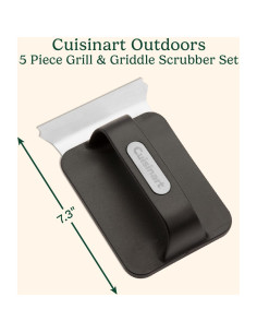 Juego de Limpieza para Parrillas Cuisinart 5 Piezas Acero Inoxidable 2
