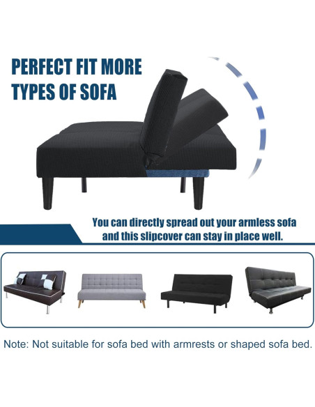 Funda de Futón Impermeable TOPYUMH para Sofá Cama 165-203 cm