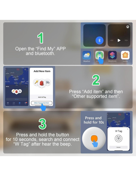 Localizador Bluetooth Air Tracker 2 IP68 Fortunepro - 2 Pcs Localizador Bluetooth Air Tracker 2 IP68 Fortunepro - 2 Pcs