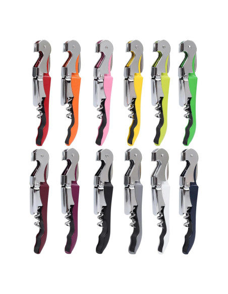 12 Sacacorchos Plegables RECUTMS de Acero Inoxidable