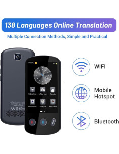 Traductor de Voz AI ZHIYIHENG P60, Portátil, 138 Idiomas 2