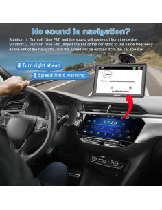 GPS para Coche AWESAFE 7" Pantalla Táctil Mapa 2025 2