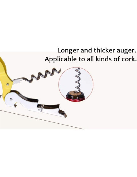 12 Sacacorchos Plegables RECUTMS de Acero Inoxidable