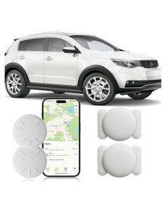 Rastreador GPS HONGTOP para coche con funda magnética - Blanco