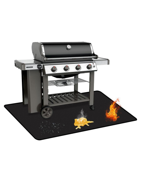 Tapete para Parrilla Rumlick HDC-153 60x40cm A Prueba de Fuego Tapete para Parrilla Rumlick HDC-153 60x40cm A Prueba de Fuego